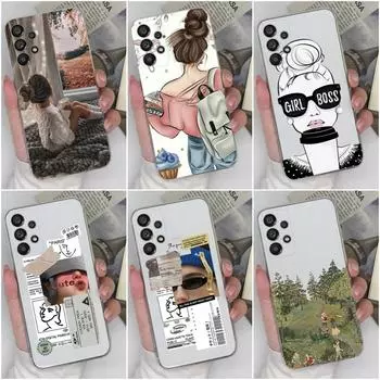 Чехол для телефона Samsung Galaxy F12 F13 F22 F23 A52 A23 A33 A72 A10, модный защитный мягкий силиконовый чехол для девочек для Samsung C5 7 8 9, бамперы для телефонов Samsung A01
