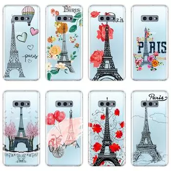 Чехол для телефона Samsung Galaxy S10 Plus 5G 10E Эйфелева башня Парижский цветок Мягкая силиконовая задняя крышка для Samsung Galaxy Note 10 Pro Note 10