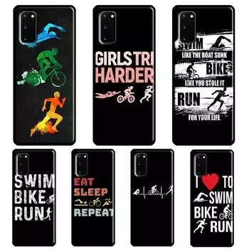 Чехол для телефона Samsung Galaxy S21 S20 FE S22 Ultra Note 20 Note 10 S8 S9 S10 Plus для плавания, бега, триатлона Galaxy S8
