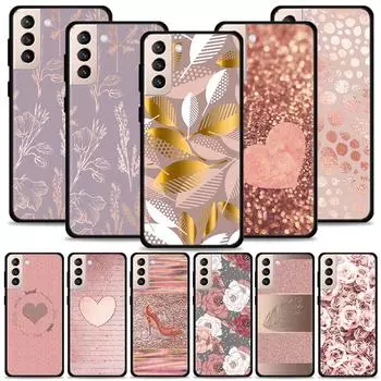 Чехол для телефона Samsung Galaxy S21 S20 Ultra S10 Plus Lite S21 S20 FE 5G S10e S9 S8 S7 Edge силиконовый чехол розовый узор в виде сердца Samsung S7