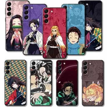 Чехол для телефона Samsung Galaxy S23 S22 S21 S20 Fe Ultra S10 S9 S8 Plus Note 20ultra 10plus с рисунком аниме «Убийца демонов Незуко» Samsung Note 10 Plus