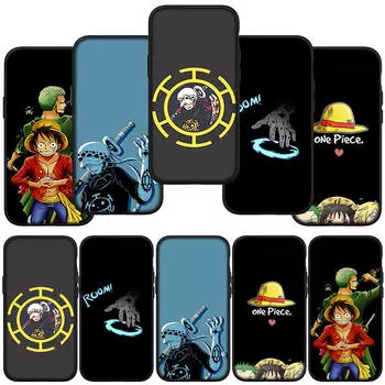 Чехол для телефона Samsung Galaxy S23 S24 iPhone 16 15 14 Xiaomi Redmi Note 13 12 11 Plus 9 Pro Max X XR OPPO Huawei Luffy One Piece Trafalgar Law Cover for Xiaomi Poco M6 4G аэро