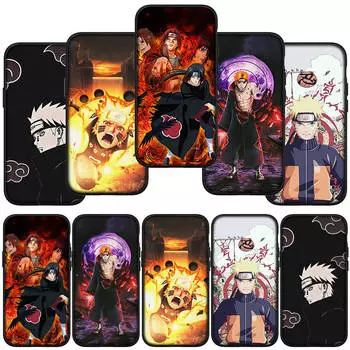Чехол для телефона Samsung Galaxy S23 S24 iPhone 16 15 14 Xiaomi Redmi Note 13 12 11 Plus 10 9 Pro Max X XR OPPO Huawei Pain Anime Itachi Akatsuki Naruto for Samsung Galaxy M55 болюс