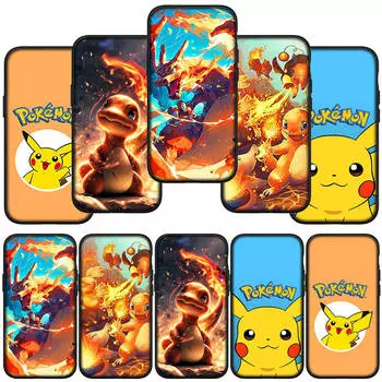 Чехол для телефона Samsung Galaxy S23 S24 iPhone 16 15 14 Xiaomi Redmi Note 13 12 11 Plus 10 Pro Max OPPO Huawei Anime Pikachu Pokemon GO Charmander Cover for Samsung Galaxy A10S олений