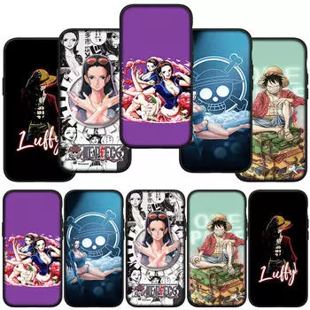 Чехол для телефона Samsung Galaxy S23 S24 iPhone 16 15 14 Xiaomi Redmi Note 13 12 11 8 Plus 10 9 Pro Max X XR OPPO Huawei Nico Robin Luffy One Piece Cover for Samsung Galaxy A04S аэро