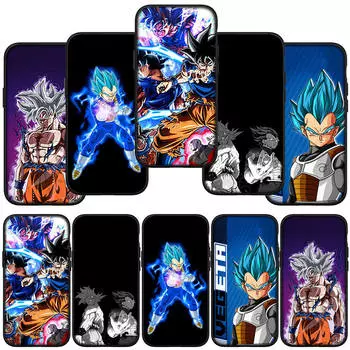 Чехол для телефона Samsung Galaxy S23 S24 iPhone 16 15 14 Xiaomi Redmi Note 13 12 11 8 Plus 10 9 Pro Max X XR OPPO Huawei Vegeta IV Dragon Ball Goku Cover for Redmi Note 13 Pro 5G олений