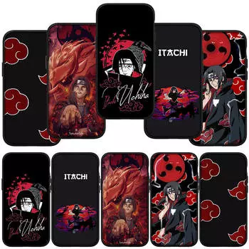 Чехол для телефона Samsung Galaxy S23 S24 iPhone 16 15 14 Xiaomi Redmi Note 13 12 11 Plus 9 Pro Max X XR OPPO Huawei Akatsuki Naruto Itachi Uchiha Cover for Samsung Galaxy A33 5G ceil