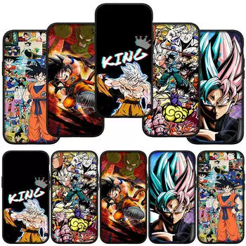 Чехол для телефона Samsung Galaxy S23 S24 iPhone 16 15 14 Xiaomi Redmi Note 13 12 11 Plus 10 9 Pro Max X XR OPPO Huawei Dragon Ball Goku DragonBall Cover for Xiaomi Poco M6 4G экрю