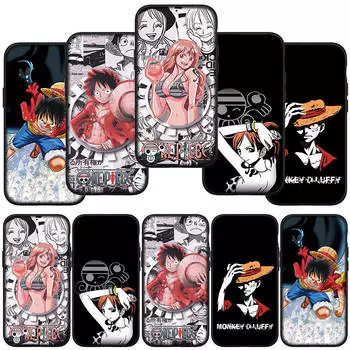 Чехол для телефона Samsung Galaxy S23 S24 iPhone 16 15 14 Xiaomi Redmi Note 13 12 11 Plus 10 9 Pro Max X XR OPPO Huawei Poster Luffy One Piece Nami Cover for Samsung Galaxy M35 аэро