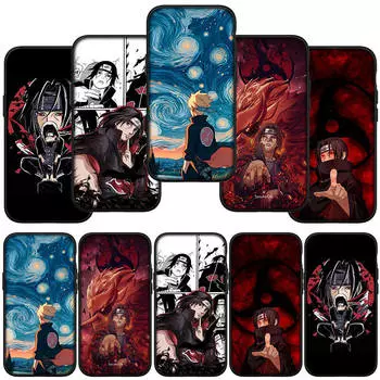 Чехол для телефона Samsung Galaxy S23 S24 iPhone 16 15 14 Xiaomi Redmi Note 13 12 11 Plus 10 9 Pro Max X XR OPPO Huawei Itachi Uchiha Sasuke Naruto Cover for Huawei Y7 2019 ceil