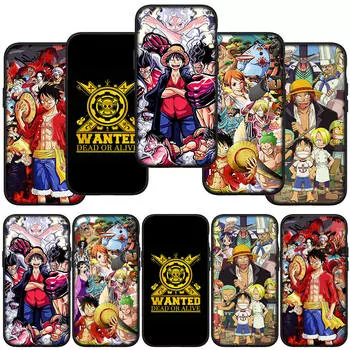 Чехол для телефона Samsung Galaxy S23 S24 iPhone 16 15 14 Xiaomi Redmi Note 13 12 11 8 Plus 10 9 Pro 13CMax X XR OPPO Huawei Poster One Piece Luffy Cover for Samsung Galaxy A55 5G аэро