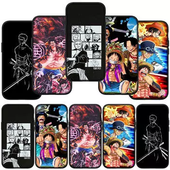 Чехол для телефона Samsung Galaxy S23 S24 iPhone 16 15 14 Xiaomi Redmi Note 13 12 11 Plus 10 9 Pro Max X XR OPPO Huawei Roronoa Zoro Luffy One Piece Cover for Huawei P20 Lite 2018 болюс