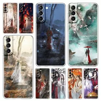 Чехол для телефона Samsung Galaxy S24 Plus S23 S22 S21 S20 FE Ultra 5G S10 S10E S9, мягкий прозрачный чехол Cheng Heaven Official s Blessing Samsung S10e