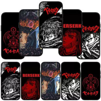 Чехол для телефона Samsung Galaxy S24 S23 iPhone 15 14 Xiaomi Redmi Note 13 12 11 8 10 9 Pro Max X XR S22 S20 FE OPPO A15 Huawei Comics Berserk Guts Cover for Huawei Mate 10 Lite аэро
