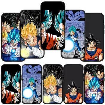 Чехол для телефона Samsung Galaxy S24 S23 iPhone 15 14 Xiaomi Redmi Note 13 12 11 8 Plus 10 9 Pro Max X XR OPPO Huawei Dragon Ball Vegeta IV Goku Cover