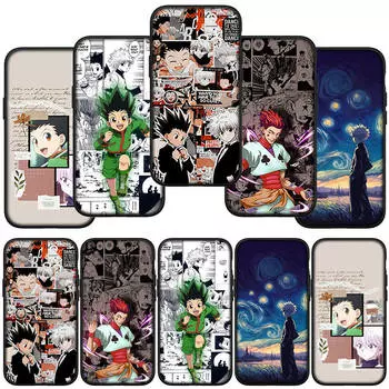 Чехол для телефона Samsung Galaxy S24 S23 iPhone 15 14 Xiaomi Redmi Note 13 12 11 10 9 Pro Max X XR OPPO Huawei Cartoon Killua Hunter X Hunter Gon Freecss