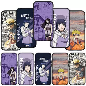 Чехол для телефона Samsung Galaxy S24 S23 iPhone 15 14 Xiaomi Redmi Note 13 12 11 8 Plus 10 9 Pro Max X XR OPPO Huawei Hinata Hyuga Comics Naruto Cover