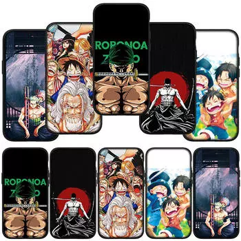 Чехол для телефона Samsung Galaxy S24 S23 iPhone 15 14 Xiaomi Redmi Note 13 12 11 8 10 9 Pro Max X XR OPPO A15 Huawei Comics Luffy One Piece Roronoa Zoro