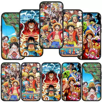Чехол для телефона Samsung Galaxy S24 S23 iPhone 15 14 Xiaomi Redmi Note 13 12 11 8 10 9 Pro Max X XR OPPO A15 Huawei Poster Cute Luffy One Piece Cover for Samsung Galaxy A34 5G болюс