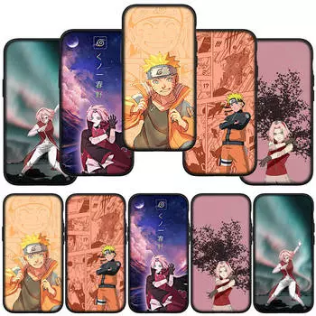 Чехол для телефона Samsung Galaxy S24 S23 iPhone 15 14 Xiaomi Redmi Note 13 12 11 8 Plus 10 9 Pro Max X XR OPPO Huawei Haruno Sakura аниме Наруто чехол