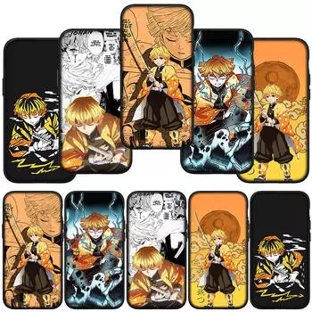 Чехол для телефона Samsung Galaxy S24 S23 iPhone 15 14 Xiaomi Redmi Note 13 12 11 8 10 9 Pro Max X XR OPPO A15 Huawei Agatsuma Zenitsu Demon Slayer Anime for OPPO A38 олений