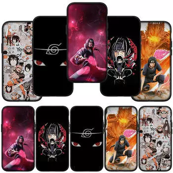 Чехол для телефона Samsung Galaxy S24 S23 iPhone 15 14 Xiaomi Redmi Note 13 12 11 8 10 9 Pro Max X XR OPPO A15 Huawei Акацуки Итачи Учиха Саске Наруто