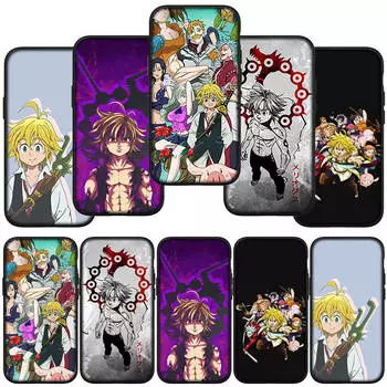 Чехол для телефона Samsung Galaxy S24 S23 iPhone 15 14 Xiaomi Redmi Note 13 12 11 8 10 9 Pro Max X XR OPPO Huawei Anime Seven Deadly Sins Meliodas Cover for Samsung Galaxy A13 4G олений