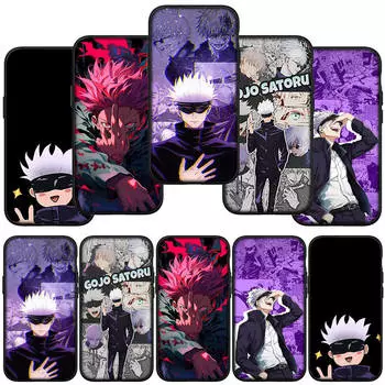 Чехол для телефона Samsung Galaxy S24 S23 iPhone 15 14 Xiaomi Redmi Note 13 12 11 8 10 9 Pro Max X XR OPPO Huawei Poster Gojo Satoru Jujutsu Kaisen Cover
