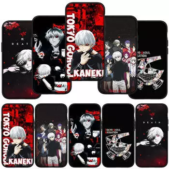 Чехол для телефона Samsung Galaxy S24 S23 iPhone 15 14 Xiaomi Redmi Note 13 12 11 8 10 9 Pro Max X XR OPPO A15 Huawei Cartoon Tokyo Ghoul Cute Cover