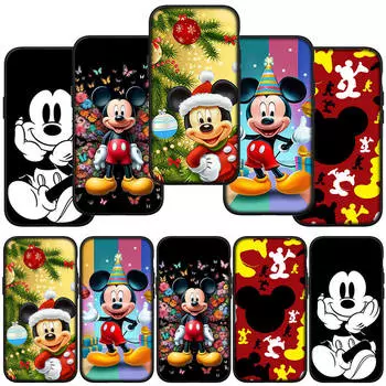 Чехол для телефона Samsung Galaxy S24 S23 iPhone 15 14 Xiaomi Redmi Note 13 12 11 8 10 9 Pro Max X XR S20 S22 9C OPPO A15 Huawei Mickey Comics Mouse Cover for Samsung Galaxy A22 5G болюс