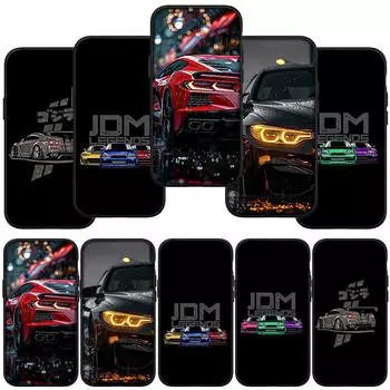 Чехол для телефона Samsung Galaxy S24 S23 iPhone 15 14 Xiaomi Redmi Note 13 12 11 8 10 9 Pro Max X XR OPPO 9C Huawei Supercar Super Car Cartoon JDMs Cover for OPPO A78 5G аэро