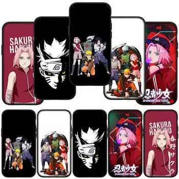 Чехол для телефона Samsung Galaxy S24 S23 iPhone 15 14 Xiaomi Redmi Note 13 12 11 8 Plus 10 9 Pro Max X XR OPPO Huawei Haruno Sakura Comics Naruto Cover