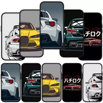Чехол для телефона Samsung Galaxy S24 S23 iPhone 15 14 Xiaomi Redmi Note 13 12 11 8 10 9 Pro Max X XR OPPO A15 Huawei Anime Supercar Super Car Cover
