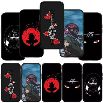 Чехол для телефона Samsung Galaxy S24 S23 iPhone 15 14 Xiaomi Redmi Note 13 12 11 8 10 9 Pro Max X XR OPPO A15 Huawei Akatsuki аниме Itachi Naruto чехол for iPhone 15 Pro Max аэро