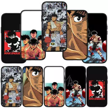 Чехол для телефона Samsung Galaxy S24 S23 iPhone 15 14 Xiaomi Redmi Note 13 12 11 8 10 9 Pro Max X XR S22 S20 OPPO A15 Huawei Anime Hajime No Ippo Cover for Xiaomi Poco X6 Pro аэро