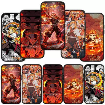 Чехол для телефона Samsung Galaxy S24 S23 iPhone 15 14 Xiaomi Redmi Note 13 12 11 8 10 9 Pro Max X XR OPPO A15 Huawei Demon Slayer Rengoku Kyoujurou Cool for Samsung Galaxy A04S аэро
