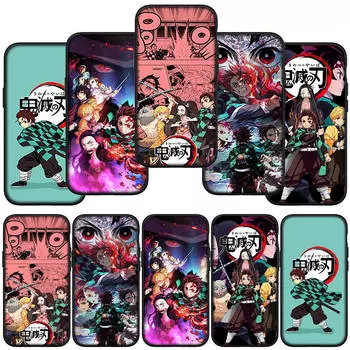 Чехол для телефона Samsung Galaxy S24 S23 iPhone 15 14 Xiaomi Redmi Note 13 12 11 8 10 9 Pro Max X XR OPPO A15 Huawei Kamado Nezuko Demon Slayer Tanjirou for Samsung Galaxy A54 5G аэро