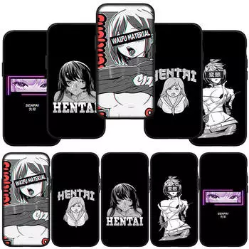 Чехол для телефона Samsung Galaxy S24 S23 iPhone 15 14 Xiaomi Redmi Note 13 12 11 8 10 9 Pro Max X XR OPPO Huawei Ahegao Harajuku Cartoon Girl Waifu Cover for Samsung Galaxy Note 10 Lite аэро