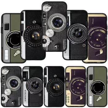 Чехол для телефона Samsung Galaxy S24 S23 iPhone 15 14 Xiaomi Redmi Note 13 12 11 8 10 9 Pro Max X XR OPPO A15 Huawei Retro Camera Vintage Painting Cover for Samsung Galaxy S8 Plus аэро