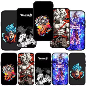 Чехол для телефона Samsung Galaxy S24 S23 iPhone 15 14 Xiaomi Redmi Note 13 12 11 8 10 9 Pro Max X XR OPPO A15 Huawei Poster Dragon Ball Z Goku Cover for Samsung Galaxy Note 20 ceil