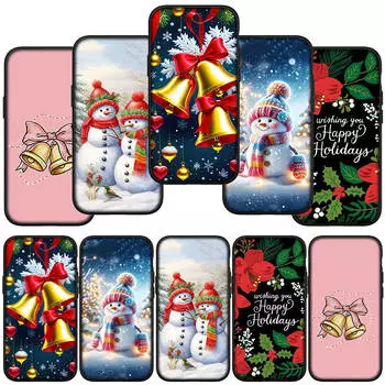 Чехол для телефона Samsung Galaxy S24 S23 iPhone 15 14 Xiaomi Redmi Note 13 12 11 10 9 Pro Max Plus X XR OPPO Huawei Олень Санта-Клаус Веселая рождественская елка for Samsung Galaxy A04S олений