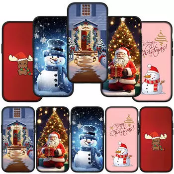 Чехол для телефона Samsung Galaxy S24 S23 iPhone 15 14 Xiaomi Redmi Note 13 12 11 8 10 9 Pro Max X XR OPPO 9C Huawei Подарок Санта-Клауса Веселого рождественского оленя for Samsung Galaxy Note 8 ceil