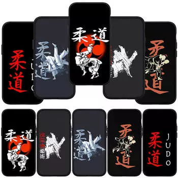 Чехол для телефона Samsung Galaxy S24 S23 iPhone 15 14 Xiaomi Redmi Note 13 12 11 8 10 9 Pro Max X XR S20 9C 13C OPPO A15 Huawei Wallpaper Judo Cover for Samsung Galaxy Note 20 Ultra ceil