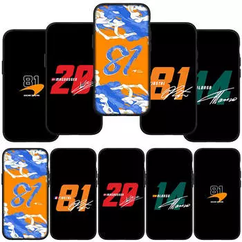 Чехол для телефона Samsung Galaxy S24 S23 iPhone 15 14 Xiaomi Redmi Note 13 12 11 8 10 9 Pro Max X XR OPPO A15 Huawei F1 Номер № 14 81 №14 №81 Чехол for iPhone 12 Pro аэро