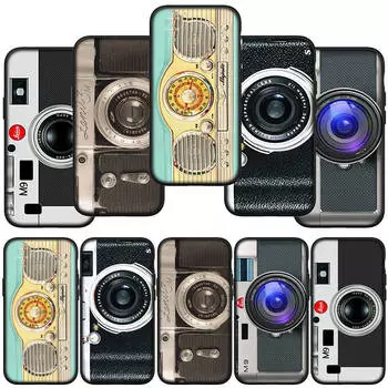 Чехол для телефона Samsung Galaxy S24 S23 iPhone 15 14 Xiaomi Redmi Note 13 12 11 8 10 9 Pro Max X XR OPPO A15 Huawei Print Retro Camera Vintage Cover for Samsung Galaxy A05S олений