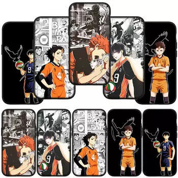 Чехол для телефона Samsung Galaxy S24 S23 iPhone 15 14 Xiaomi Redmi Note 13 12 11 8 10 9 Pro Max X XR OPPO A15 Huawei Haikyuu Shoyo Hinata Cover for iPhone 15 Pro Max болюс