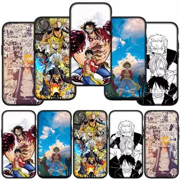 Чехол для телефона Samsung Galaxy S24 S23 iPhone 15 14 Xiaomi Redmi Note 13 12 11 8 Plus 10 9 Pro Max X XR OPPO Huawei Luffy One Piece Sanji Cover for Redmi 12 ceil