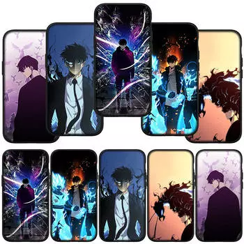 Чехол для телефона Samsung Galaxy S24 S23 iPhone 15 14 Xiaomi Redmi Note 13 12 11 8 10 9 Pro Max Plus X XR OPPO Huawei Comics Solo Leveling Sung Jinwoo for Redmi Note 12 4G олений