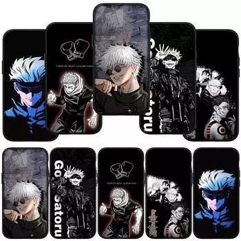 Чехол для телефона Samsung Galaxy S24 S23 iPhone 16 15 14 Xiaomi Redmi Note 13 12 11 Plus 10 9 Pro Max X XR OPPO Huawei Comics Gojo Satoru Jujutsu Kaisen for iPhone 8 Plus аэро