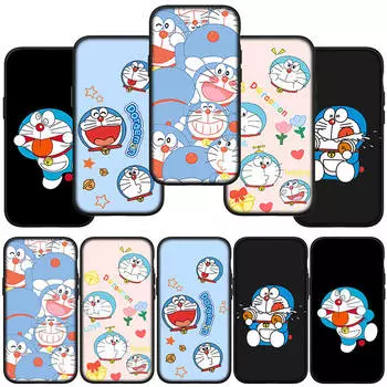 Чехол для телефона Samsung Galaxy S24 S23 iPhone 16 15 14 Xiaomi Redmi Note 13 12 11 8 Plus 10 9 Pro 13C 12C Max X XR OPPO Huawei Comics Doraemon Cover for Huawei Y6 2019 аэро